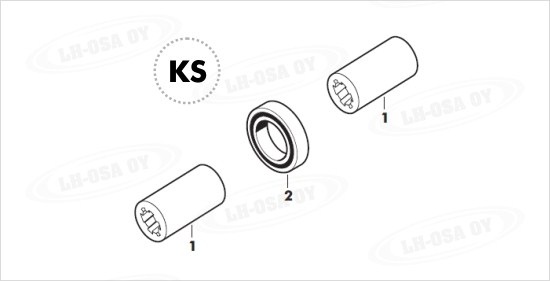 MF - 3100-sarja - etuakselinosat - kardaani