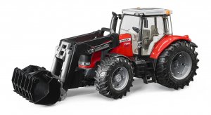 Bruder Massey Ferguson 7624 etukuormaajalla