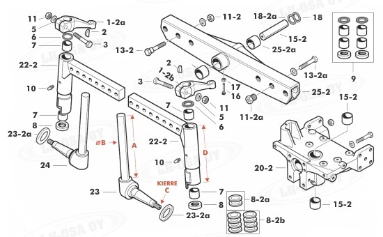 MF - 100-sarja - Etuakselinosat - 4.syl.