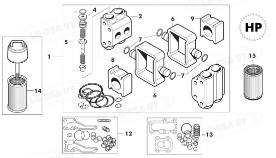 MF - 100-sarja - Hydrauliikkapumppu