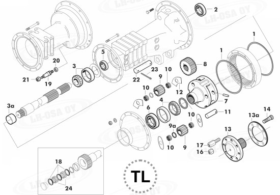 MF - 100-sarja - taka-akselinosat - levyjarrulliset