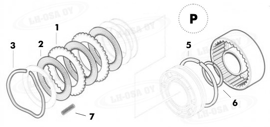 MF - 2000-sarja - etuakselinosat 4wd - 4wd pakka