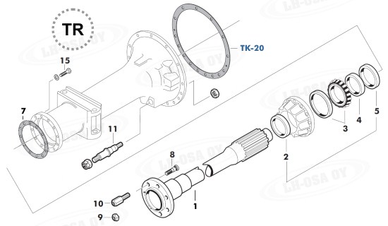 MF - 200-sarja - taka-akselinosat - rumpujarrulliset