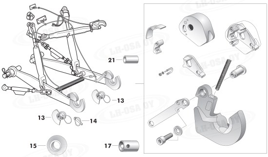 MF - 3600-sarja - nostolaitevarret