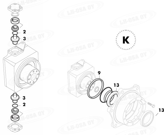 MF - 8100-sarja - Etuakselinosat 4WD - olkatapit