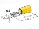 Liitin 6,3 mm, naaras