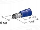 Liitin 5 mm, uros, pyöreä